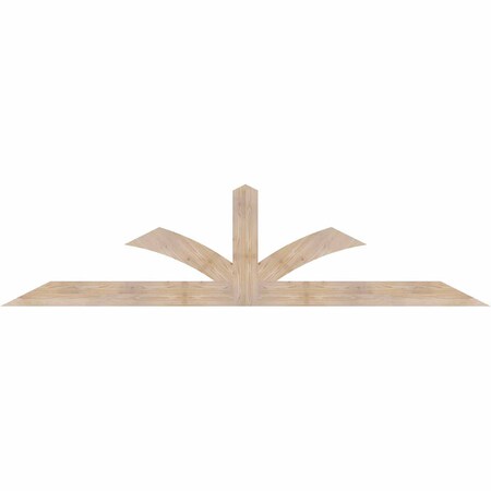 Ekena Millwork Richland Smooth Timber Gable Bracket, Douglas Fir, 108"W x 27"H x 1 1/2"D x 5 1/2"F, 6/12 Pitch GBW108X27X0206RIC00SDF